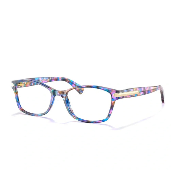 COACH HC6065 Eyeglasses Frames Case RXABLE 5288 Confetti Purple. NWT - Picture 1 of 12